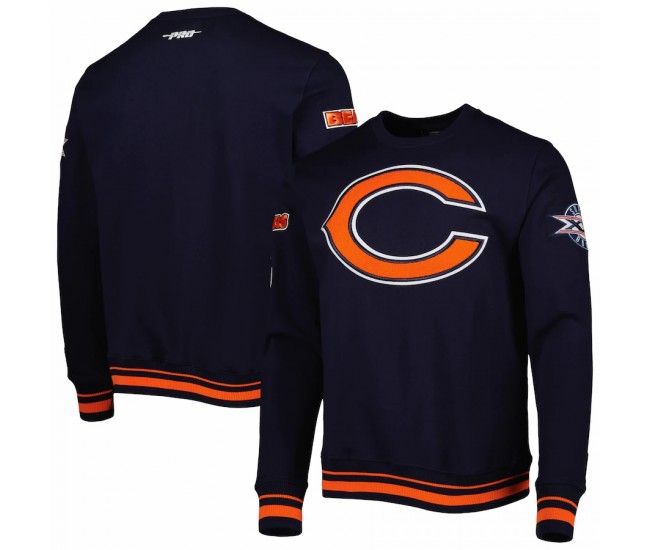 Chicago Bears Men's Pro Standard Navy Mash Up Pullover Sweatshirt