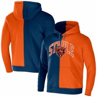 Chicago Bears Men's NFL x Staple Orange Split Logo Pullover Hoodie