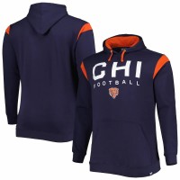 Chicago Bears Men's Fanatics Branded Navy Big & Tall Call the Shots Pullover Hoodie