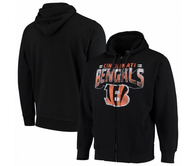 Cincinnati Bengals Men's G-III Sports by Carl Banks Black Perfect Season Full-Zip Hoodie