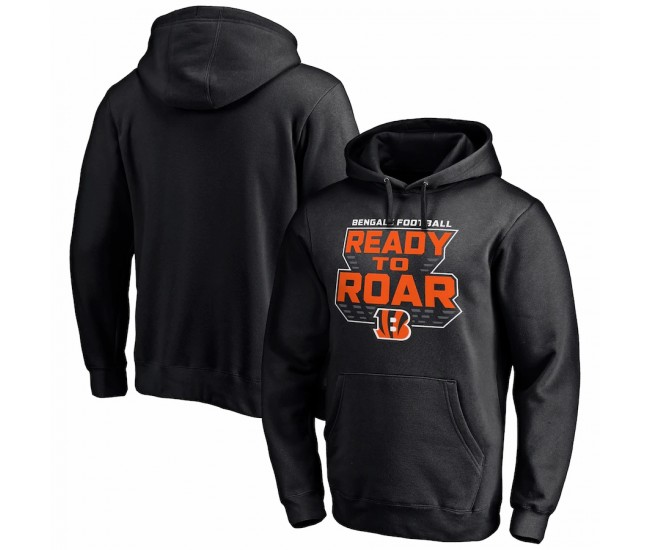 Cincinnati Bengals Men's Fanatics Branded Black Hometown Collection Ready to Roar Fitted Pullover Hoodie
