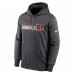 Cincinnati Bengals Men's Nike Anthracite Prime Logo Name Split Pullover Hoodie