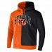 Cincinnati Bengals Men's NFL x Staple Orange Split Logo Pullover Hoodie