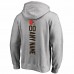Cleveland Browns Men's NFL Pro Line by Fanatics Branded Heather Gray Personalized Playmaker Pullover Hoodie