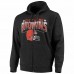 Cleveland Browns Men's G-III Sports by Carl Banks Charcoal Perfect Season Full-Zip Hoodie