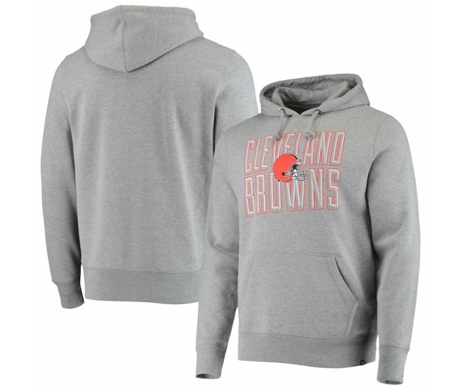  Cleveland Browns Men's  '47 Heathered Gray Bevel Pullover Hoodie
