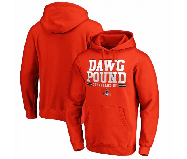 Cleveland Browns Men's Fanatics Branded Orange Hometown Fitted Pullover Hoodie