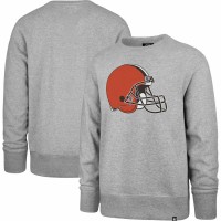 Cleveland Browns Men's  '47 Heathered Gray Imprint Headline Pullover Sweatshirt