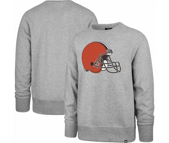 Cleveland Browns Men's  '47 Heathered Gray Imprint Headline Pullover Sweatshirt