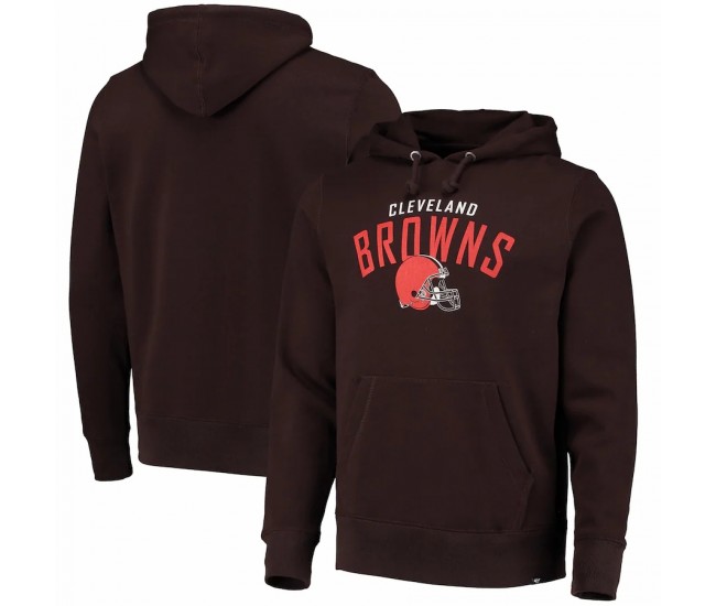 Cleveland Browns Men's  '47 Brown Outrush Headline Pullover Hoodie