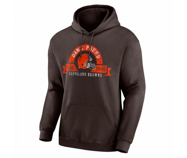 Cleveland Browns Men's Brown Utility Pullover Hoodie