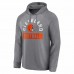 Cleveland Browns Men's Fanatics Branded Heathered Gray No Time Off Raglan Pullover Hoodie