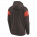 Cleveland Browns Men's Nike Brown Sideline Arch Jersey Performance Pullover Hoodie