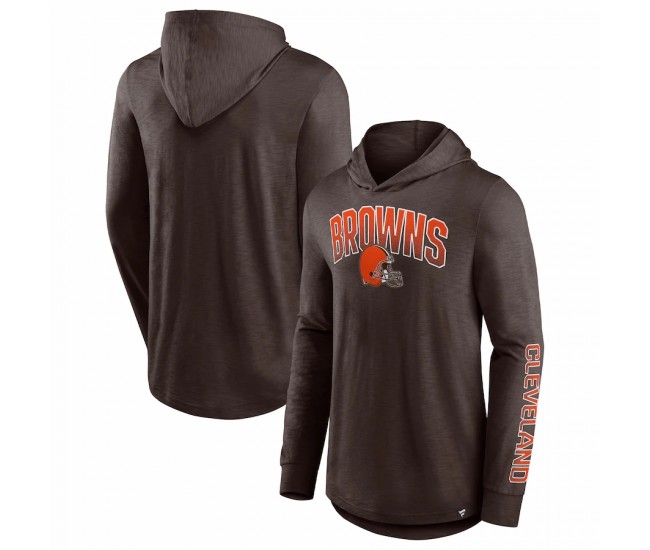 Cleveland Browns Men's Fanatics Branded Brown Front Runner Pullover Hoodie