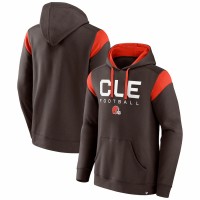 Cleveland Browns Men's Fanatics Branded Brown Call The Shot Pullover Hoodie