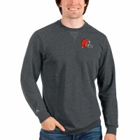 Cleveland Browns Men's Antigua Heathered Charcoal Reward Crewneck Pullover Sweatshirt