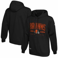 Cleveland Browns Men's New Era Black Combine Authentic Coin Toss Pullover Hoodie
