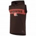 Cleveland Browns Men's MSX by Michael Strahan Brown Active Sleeveless Pullover Hoodie
