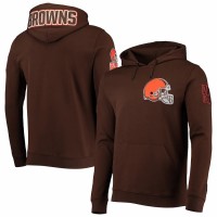 Cleveland Browns Men's Pro Standard Brown Logo Pullover Hoodie