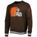 Cleveland Browns Men's Pro Standard Brown Mash Up Pullover Sweatshirt