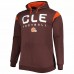 Cleveland Browns Men's Fanatics Branded Brown Big & Tall Call the Shots Pullover Hoodie