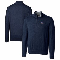 Cleveland Browns Men's Cutter & Buck Navy Lakemont Quarter-Zip Pullover Sweater