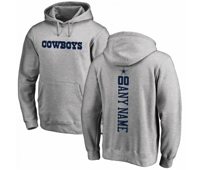 Dallas Cowboys Men's NFL Pro Line by Fanatics Branded Heather Gray Personalized Playmaker Pullover Hoodie
