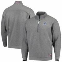 Dallas Cowboys Men's Vineyard Vines Charcoal Collegiate Shep Shirt Quarter-Zip Pullover Jacket