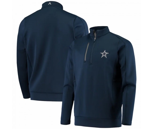 Dallas Cowboys Men's Antigua Navy Generation Quarter-Zip Pullover Jacket