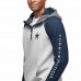Dallas Cowboys Men's Tommy Hilfiger Heather Gray/Gray Color Block Quarter-Zip Pullover Hoodie