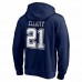 Dallas Cowboys Men's Ezekiel Elliott Fanatics Branded Navy Player Icon Name & Number Fitted Pullover Hoodie