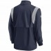 Dallas Cowboys Men's Nike Navy 2021 Sideline Coaches Repel Quarter-Zip Jacket