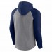 Dallas Cowboys Men's Fanatics Branded Heathered Gray/Navy By Design Raglan Pullover Hoodie