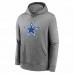 Dallas Cowboys Men's Nike Heathered Gray Rewind Club Fleece Pullover Hoodie