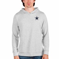 Dallas Cowboys Men's Antigua Heathered Gray Absolute Pullover Hoodie