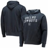 Dallas Cowboys Men's Heathered Navy Cluster Fleece Pullover Hoodie