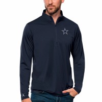 Dallas Cowboys Men's Antigua Navy Tribute Quarter-Zip Pullover Top