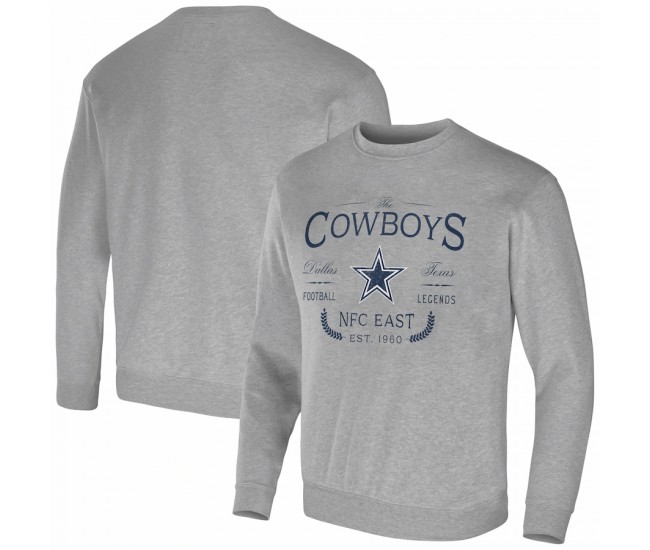 Dallas Cowboys Men's NFL x Darius Rucker Collection by Fanatics Heather Gray Pullover Sweatshirt