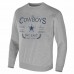 Dallas Cowboys Men's NFL x Darius Rucker Collection by Fanatics Heather Gray Pullover Sweatshirt