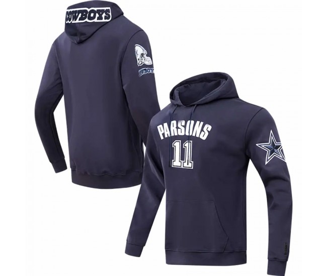 Dallas Cowboys Men's Micah Parsons Pro Standard Navy Player Name & Number Pullover Hoodie
