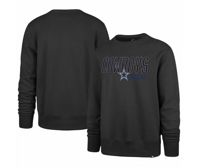 Dallas Cowboys Men's '47 Navy Locked In Headline Pullover Sweatshirt