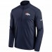 Denver Broncos Men's Nike Navy Pacer Performance Quarter-Zip Jacket