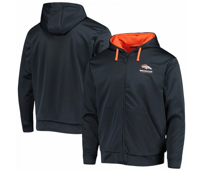 Denver Broncos Men's Dunbrooke Navy/Orange Apprentice Full-Zip Hoodie