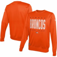 Denver Broncos Men's New Era Orange Combine Authentic Top Pick Pullover Sweatshirt