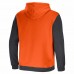 Denver Broncos Men's NFL x Darius Rucker Collection by Fanatics Orange/Charcoal Colorblock Pullover Hoodie