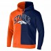 Denver Broncos Men's NFL x Staple Orange Split Logo Pullover Hoodie