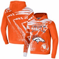 Denver Broncos Men's NFL x Staple Orange All Over Print Pullover Hoodie