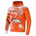 Denver Broncos Men's NFL x Staple Orange All Over Print Pullover Hoodie