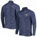 Denver Broncos Men's Antigua Navy Brigade Quarter-Zip Sweatshirt