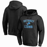 Detroit Lions Men's NFL Pro Line by Fanatics Branded Black Victory Arch Pullover Hoodie
